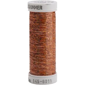 Sulky Of America 145HS-6011 Holoshimmer Polyester Metallic Thread, 250 yd, Light Copper