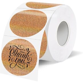 1.5 Inch Thermal Labels,Holographic Circle Direct Thermal Stickers,for Address Design DIY Logo Business(300 pcs/Pink dots)