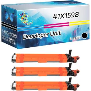 41X1598 Developer Unit Compatible for Lexmark CX923dxe CX924dte CX924dxe XC9235 XC9245 XC9255 XC9265 Printers, High Yield 300000 Pages, with Chip High-Definition Printing (4 Pack Black)