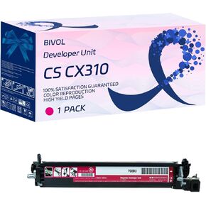 CS CX310 Developer Unit Compatible for Lexmark CS310dn CS310n CS317dn CS410dtn CS410n CS417dn CS510de CS510dte CS517de CX310dn CX310n CX317dn CX410de CX410dte CX410e Printers (4 Pack Black)