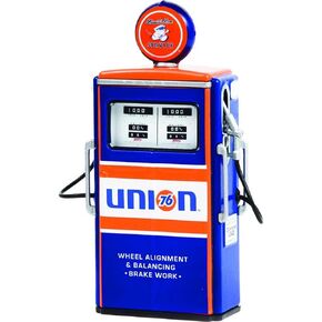 1954 Tokheim 350 Twin Gas Pump Union 76, Blue - Greenlight 14110C - 1/18 Scale Diecast Gas Pump