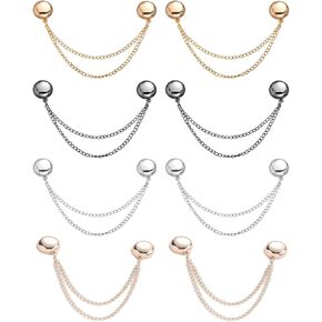 8 Pcs Multi-Function Magnetic Clothing Clips, Magnets Pinless Buttons, Clothing Magnet Buckle for Shortening T-Shirt Hems, Cuff Hem, Pants Legs Hems, DIY Sewing Decorative Buckle