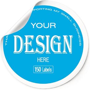 Yngel Custom Stickers for Business Logo, Personalized Labels for Parties, Customized Stickers for Thank You Business