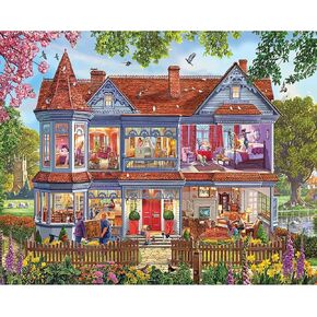White Mountain Spring House Puzzle 1000 Piece Jigsaw Puzzles for Adults