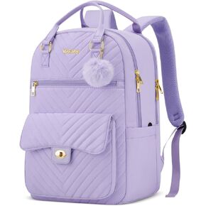 Laptop Backpack 15.6in for Women, Cute Big Students School Backpack for Teen Girls Kids Middle High School Work Bookbag, Black