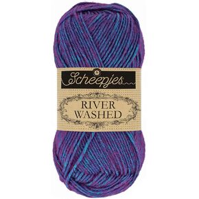 Scheepjes River Washed Yarn 50g in Color 949 Yarra Ideal for Knitting and Crocheting