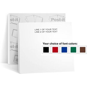 Custom 3x3 Post-It Notes - 6 Pads of 50 Sheets - Printed in The USA