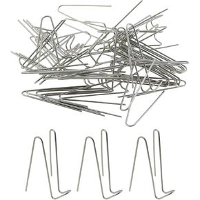 DGZZI 30PCS 1.5 Inch Fabric Panel Wall Wire Hooks Stainless Steel Cubicle Hook Wall Clip Picture Hanger for Fabric Walls at Office Kitchen Home Shelf Picture Key Hanging Accessories