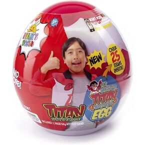 RYAN'S WORLD: The Mighty Titan Universe Mystery Egg | Discover Ryan's Titan Universe! | Over 25 Collectable Items Inside | for Kids Aged 3+