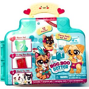 T.L.C. Kritters Boo Boo Better Mystery Vet Carry Case Series 3 - 12 Pieces Pet, Case, Accessories, X-Ray Card, Diaper + More!!