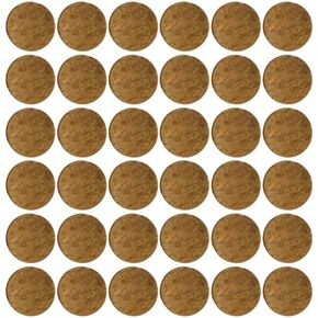 Garneck 50Pcs Coconut Shell Discs 2cm Round Chips for Aquarium Decoration - DIY Fish Tank and Terrarium Crafts - Ornaments for Aquatic Environments