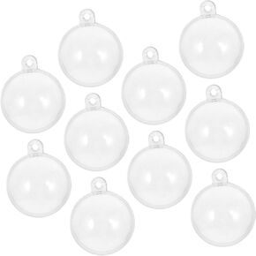 Party Supplies 10pcs Fish Tank Float Home Decor Fish Tank Decorations Fillable Ornament Decor Transparent DIY Fillable Pendant Ornament Container PVC Aquarium