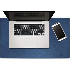 24" x 14" Leather Desk Pad - SKIDSTOP™ Ultra Smooth Executive Blotter and Protective Mat Large Mouse Pad for Office, School, Home, Remote Business – Brown