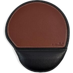 براون مكتب ميدان الماوس مع معصم الراحة التصميم غير القابل للانزلاق ، ألعاب نمط العمل pu mousepad للمتعلمين والعمال ومستخدمي الكمبيوتر. in Kuwait