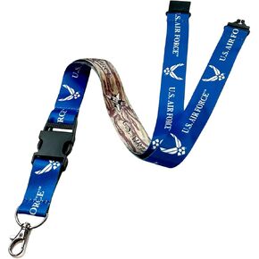 Army Camo Lanyards with Detachable Buckle for ID Badge and Keys - Breakaway Military Lanyard Keychain - Double Sided, Reversible US Army Symbol & Digital Camouflage Print by Specialist