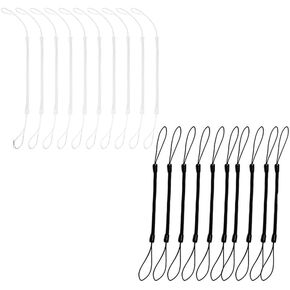 20 PCS Elastic Lanyard Tether for Stylus, Retractable Pen Leash with Plastic String, Anti-Lose Pen Lanyard String for Touchscreen Drawing Pens