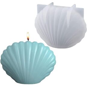 Silicone Sea Shell Mold for Candles, Soap, Epoxy Casting, Crafts, Large