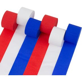 Party Crepe Paper Streamers - 6 Rolls 492ft Crepe Paper Valentine's Easter Mother's Day Anniversary Graduation Mermaid Party Spring Themed Wedding Baby Shower Brithday Party Decorations