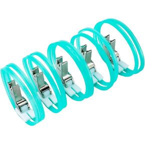 Blooy - TRF1 Roller Wheel Presser Foot Fit Industrial 1-Needle Lockstitch Sewing Machines Double Plastic Ring (Pack of 5 PCS)