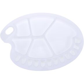 Angoily Multifunctional Paint Tray with Thumb for Watercolor Nail Art Crafts for Beginners Lightweight DIY Painting Supplies