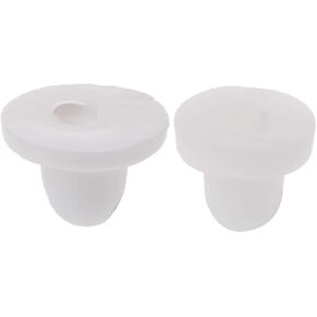 100 Pcs Anti-Pain Earring Back Pads White Silicone Cushion for Clip on Earrings Jewelry Findings Jewelry Findings