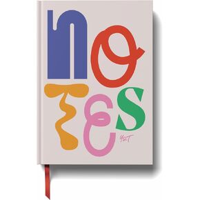 Yop & Tom Lined Notebook (A5) - Pink Pebbles - Hardback Journal - Medium Ruled