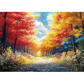 Puzzles for Adults 1000 Pieces Autumn's Serenade Mosaic Jigsaw Puzzles, Challenging & Difficult, Ideal Gift for Puzzle Enthusiasts for Relaxation by CREATIVETREES