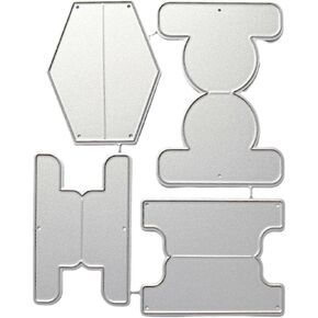 Tabs Die Cut for Card Making, Scrapbooking Die-Cuts, Metal Cutting Dies Congratulations Die Cuts Birthday Embossing Stencils Template for DIY Scrap-Booking Decor Wedding Birthday Blessing Card