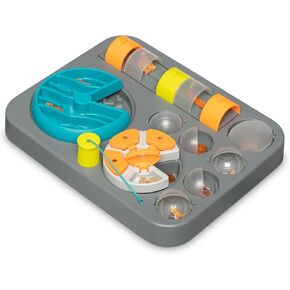mutts mutts flip’n slide buzzler | كبير | 16 "× 13" تغذية ألغاز مستوى الخبراء للكلاب | لغز التغذية البطيئة التفاعلية للطعام/المعالجات | لعبة الكلب تخصيب