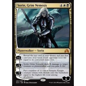 Magic The Gathering - Sorin, Grim Nemesis (251/297) - Shadows Over Innistrad