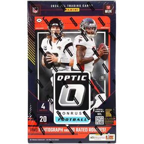 2024 Panini Donruss Optic Football Hobby Trading Card Box (1 Autograph Per Hobby Box)