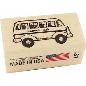 Stamps by Impression School Bus Rubber Stamp