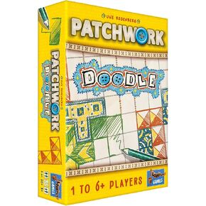 Patchwork Doodle Board Game - Creative Strategy Game, Puzzle Game, Drawing Game, Family Board Game for Kids & Adults, Ages 8+, 1-6 Players, 20 Minute Playtime, Made Games