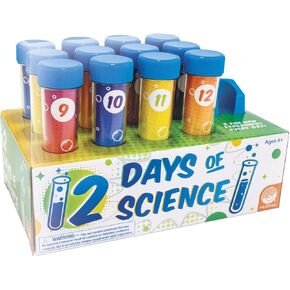 MindWare 12 Days of Science Advent Calendar Kids Science Kit with 12 Test Tube Experiments Ages 6+