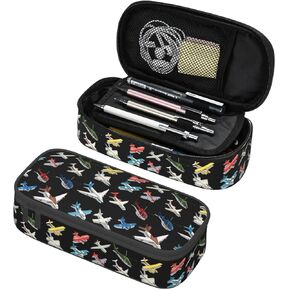 Cute Floral Hiden Cat Large Capacity Pencil Case Organizer Pencil Pouch Stationery With Zipper School Supplies Pencil Bag For Girls Boys Teens Adult Office