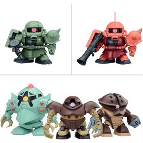 Bandai Hobby - Mobile Suit Gundam - BB Senshi Mobile Suit Gundam Principality of Zeon Mobile Suit Set SD Model Kit