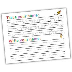 Personalized Name Tracing/Writing Activity Worksheet: Handwriting Practice