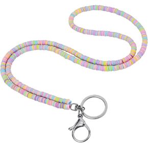 Ornaland Lanyards for id Badges Teacher Lanyard Beaded Lanyard Bohemian Lanyard Suitable for Office Leisure or As a Gift