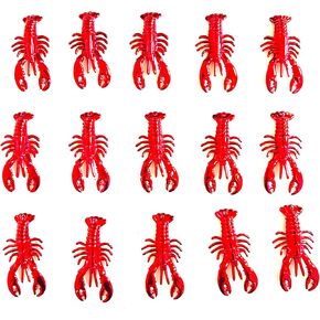 50 Pcs Mini Crawfish Lobsters Boil Party Supplies Red Lobsters Crawfish Seafood Boil Party Decorations