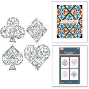 Spellbinders Enchanting Suit Facets Press Plate, Metal