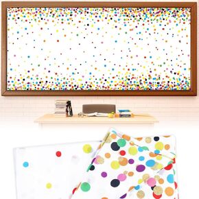 Confetti Fabric Bulletin Board Decoration Colorful Dots Bulletin Board Background Creative Classroom Decor Arts Crafts Classroom Home Wall Decor Education Back to School Display Supplies