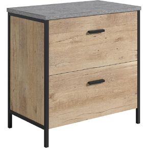 Sauder Market Commons Lateral File, Rich Walnut Finish
