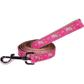 Guy Harvey 6" Dog Leash – with Iconic Marine Life Designs, Available in Multiple Patterns and Colors (Pink Turtle, Narrow 3/4)
