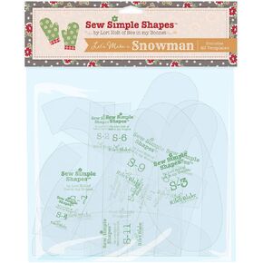 Let's Make a Snowman Sew Simple Shapes by Lori Holt of Bee in my Bonnet, 43 Plastic Template Pieces