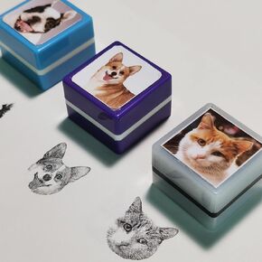 Dog & Pet Portrait Stamps - Valentine's Day Gifts, Personalized Photo Ink Stamps