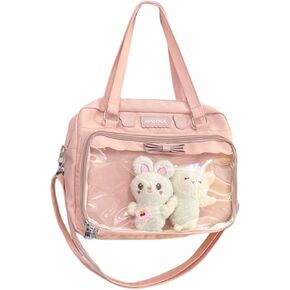 Crossbody Bag Shoulder Bag Kawaii Tote Bag with Cute Accessories Travel Totes Messenger Bag Women Laptop Bags