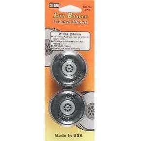 Du-bro 2" Low Bounce Treaded Airplane Wheels (2) DUB200T
