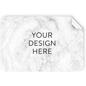 5-1000 Custom Vinyl Stickers - Upload Your own Image, Text, Design, Logo - Personalized Logo Labels for Handmade, Packaging, Bottle, Jars, Candle, Brand Stickers (White, 6x4)
