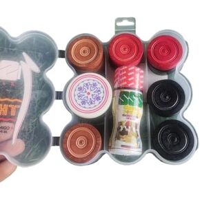 Carrom Board Wooden Coins | Set of 20 Coins 1 Striker 1 Powder 20 Grams Professional Carrom Board Game | Premium Veneer Wood Coins Set Combo - Tounament Grade |