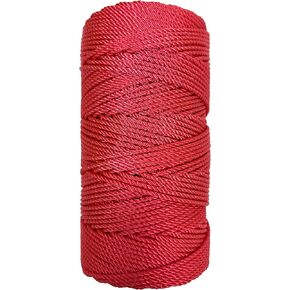 خيوطًا حسب التصميم #36 3 -strand twisted twine - خيوط ممتازة ذات جودة ممتازة للحرف اليدوية ، مشاريع DIY ، الوردي (الوردي)